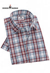 Modern Marwar men's checked shirts in red and blue plaid design, perfect for casual wear