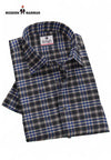 Modern Marwar premium checked shirts men in black and blue, perfect for casual and semi-formal occasions