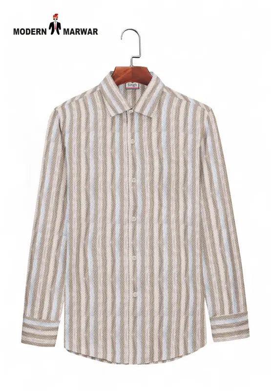 Modern Marwar Premium Men's Shirts in striped design for stylish casual wear