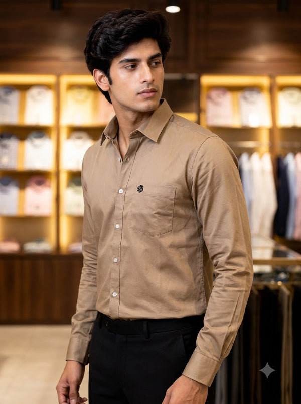 SINGH Men's Plain Shirt -15-101-7 Premium Royal Elegance