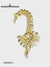 Modern Marwar traditional Indian ear cuff adorned with sparkling crystals and elegant design