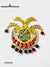 Traditional jewelry brooch by Modern Marwar with colorful stones and intricate gold design