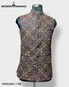 Modern Marwar M Nahru Jacket in intricate design, perfect as a traditional men's vest for festive occasions