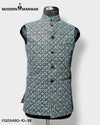 Modern Marwar M Nahru Jacket with intricate pattern, perfect as a traditional men's vest