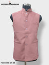 Modern Marwar M Nahru Jacket in pink, a stylish velvet koti for men with a sleek design