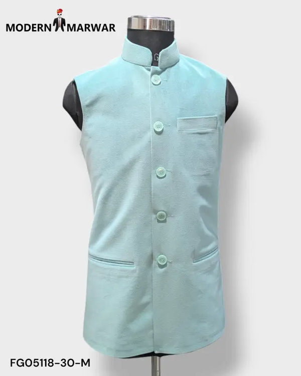 VELVET KOTI PLAIN - 30 / 2XL - M Nahru Jacket