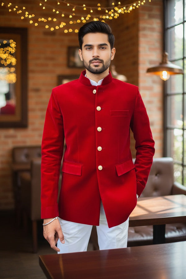 HARD VELVET JODHPURI SUIT 1234