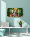 God Krishna Frame Crystal Glossy