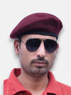 SINGH Modern Marwar Blue Beret Cap & Parmar Lobo Combo