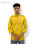 Yellow men's casual shirt by Modern Marwar with button-up front and two chest pockets