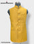Stylish yellow nehru jacket by Modern Marwar with traditional buttons and a sleek design