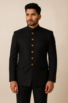 Royal Black Jodhpuri Suit for Men