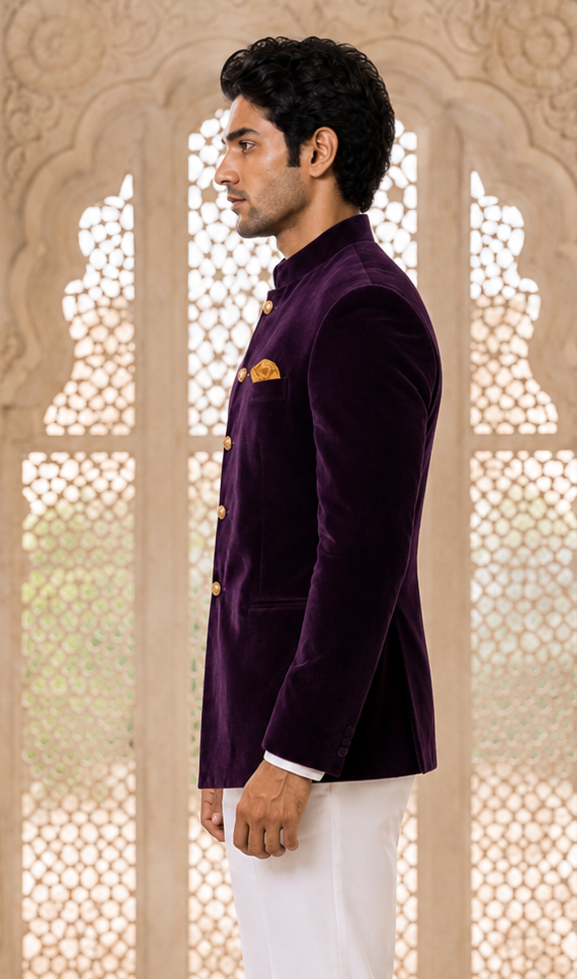 HARD VELVET JODHPURI SUIT 1234