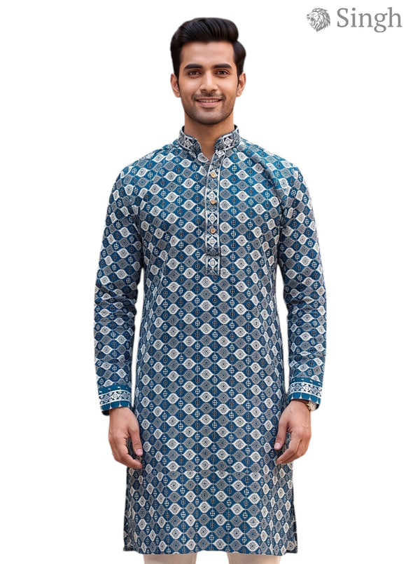 Singh Long Kurta-19-205-6 Men's Kurta for Royal Occasions