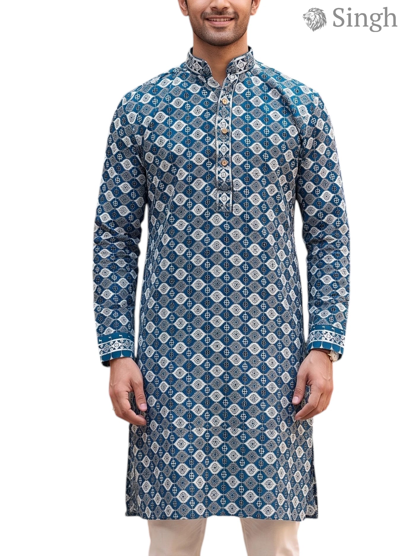Singh Long Kurta-19-205-6 Men's Kurta for Royal Occasions