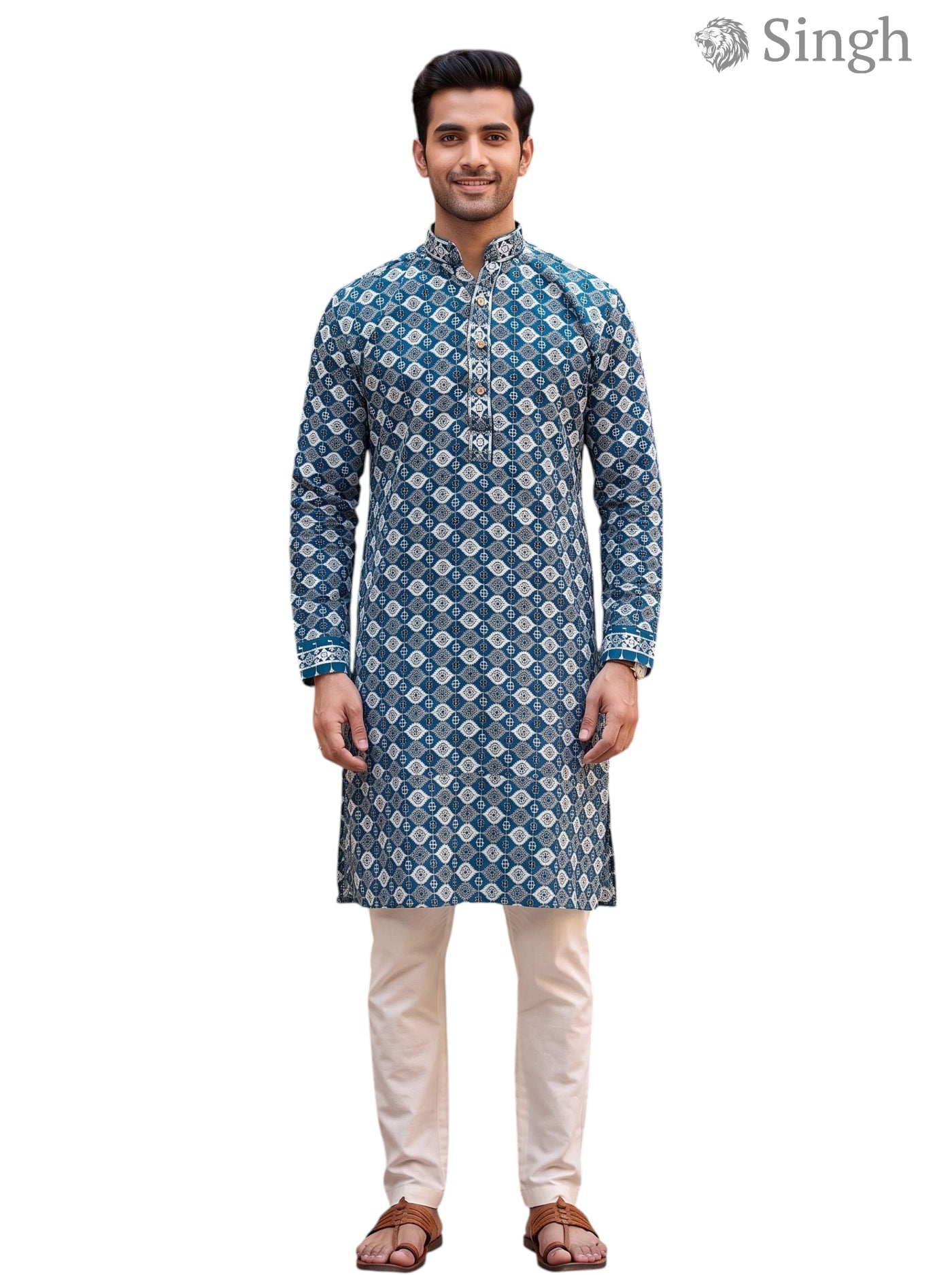 Singh Long Kurta-19-205-6 Men's Kurta for Royal Occasions