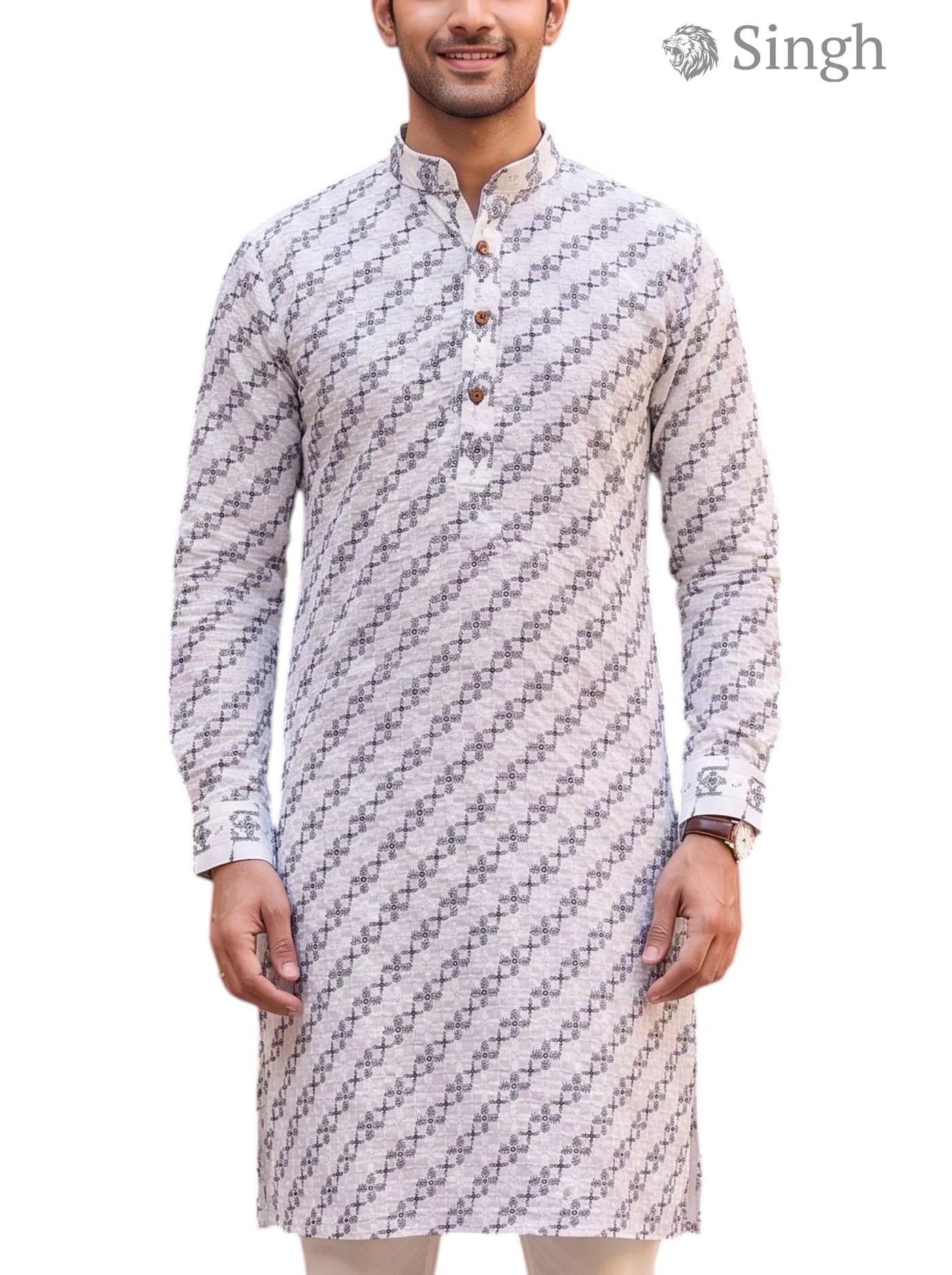 Singh Long Kurta-19-204-4 Men's Kurta for Royal Occasions