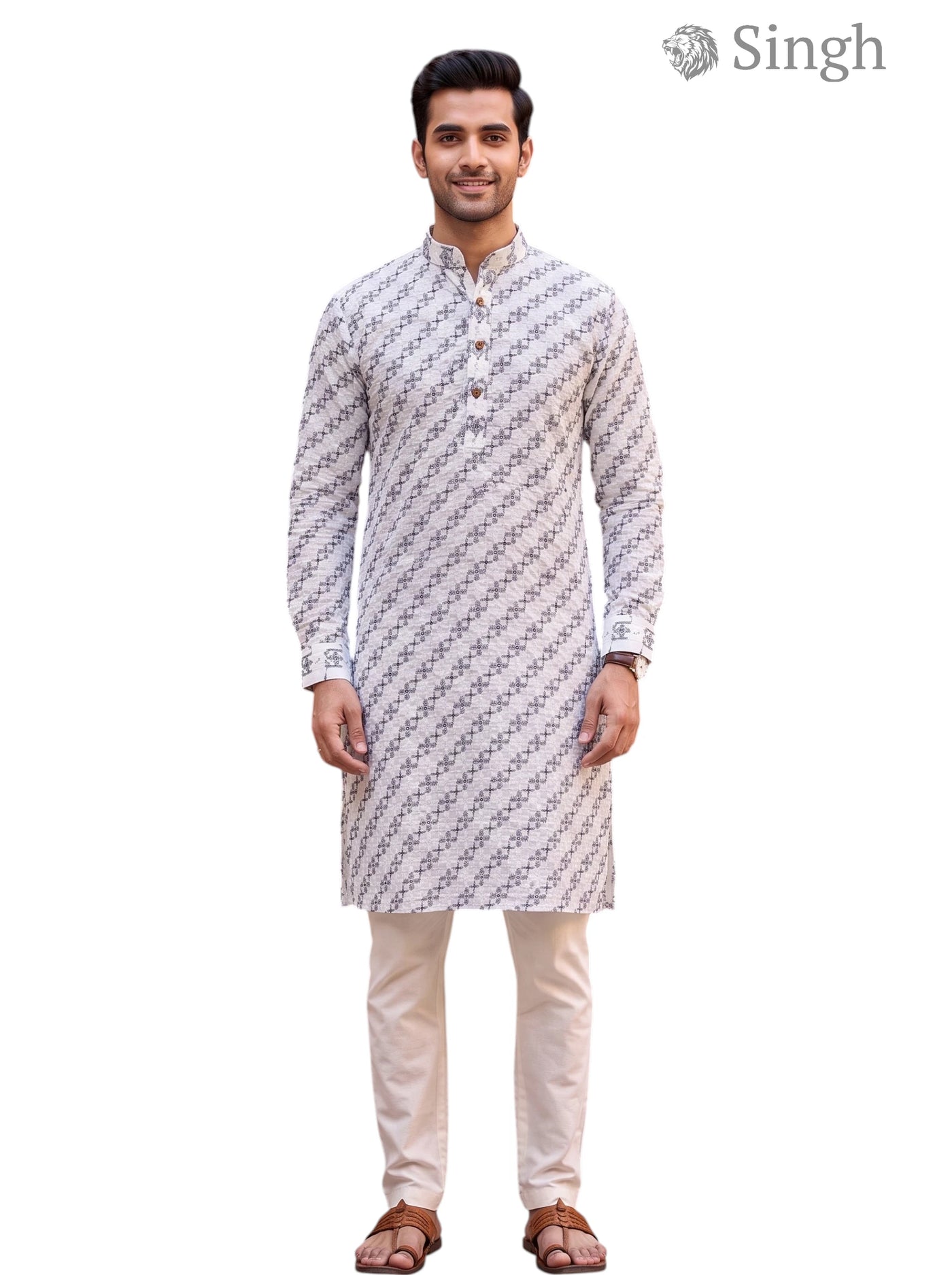 Singh Long Kurta-19-204-4 Men's Kurta for Royal Occasions