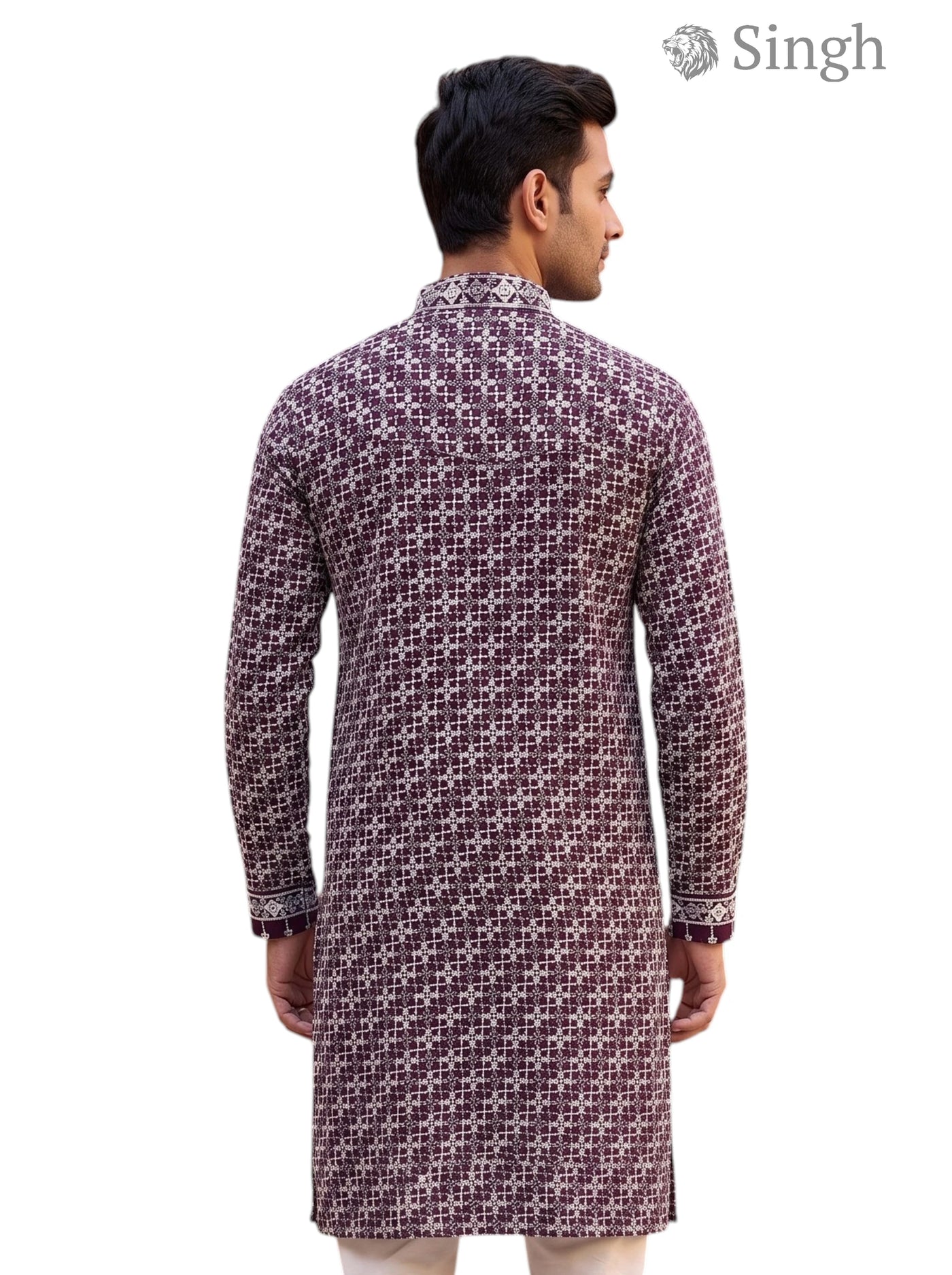 Singh Long Kurta-19-204-4 Men's Kurta for Royal Occasions