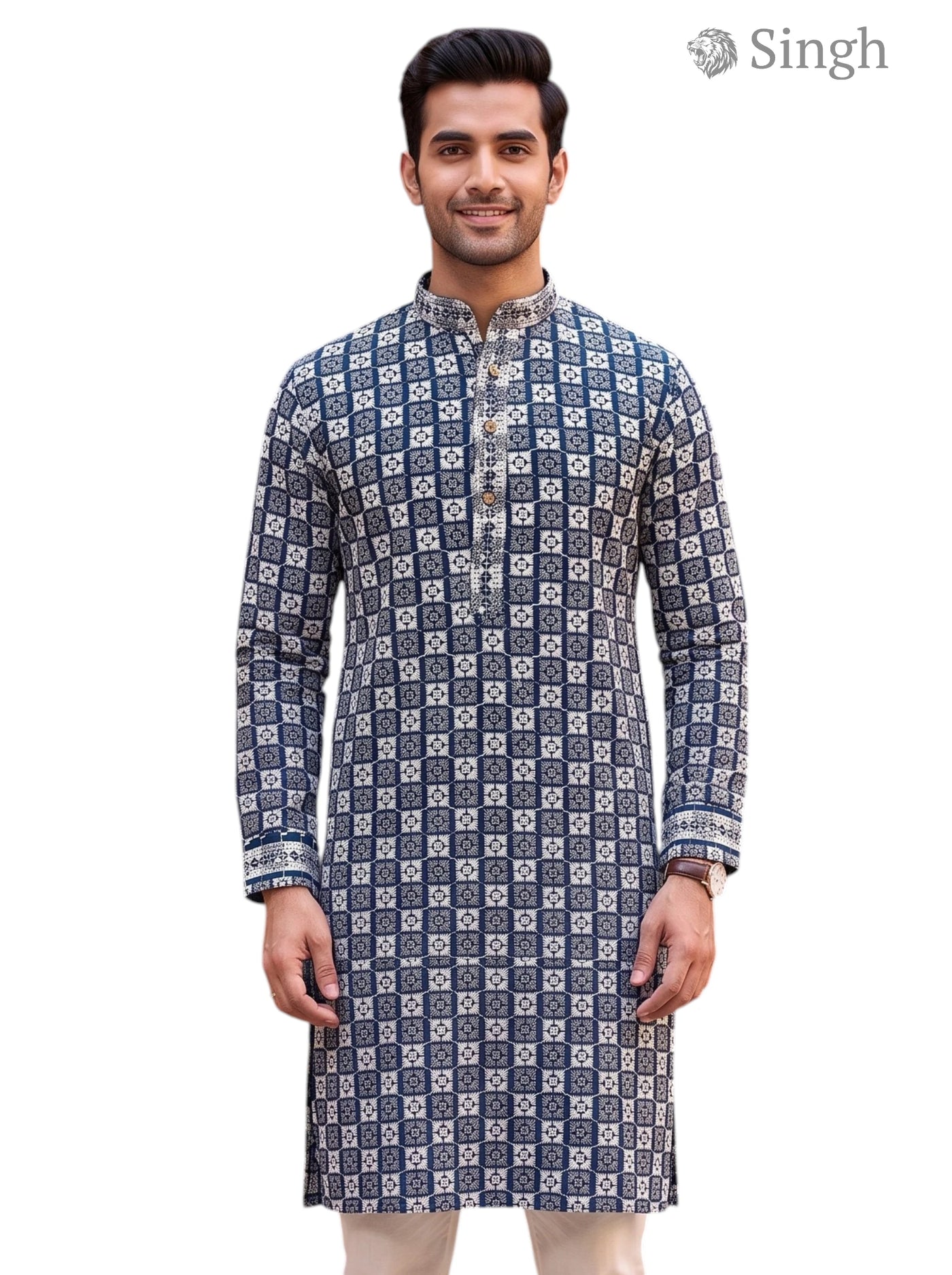 Singh Long Kurta-19-203-2 Men's Kurta for Royal Occasions