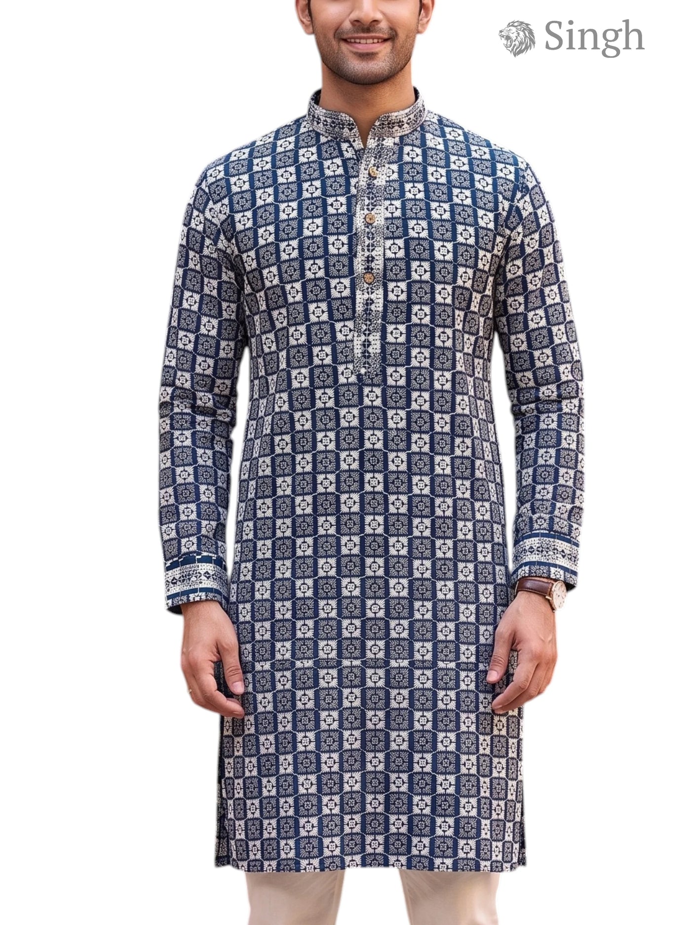 Singh Long Kurta-19-203-2 Men's Kurta for Royal Occasions