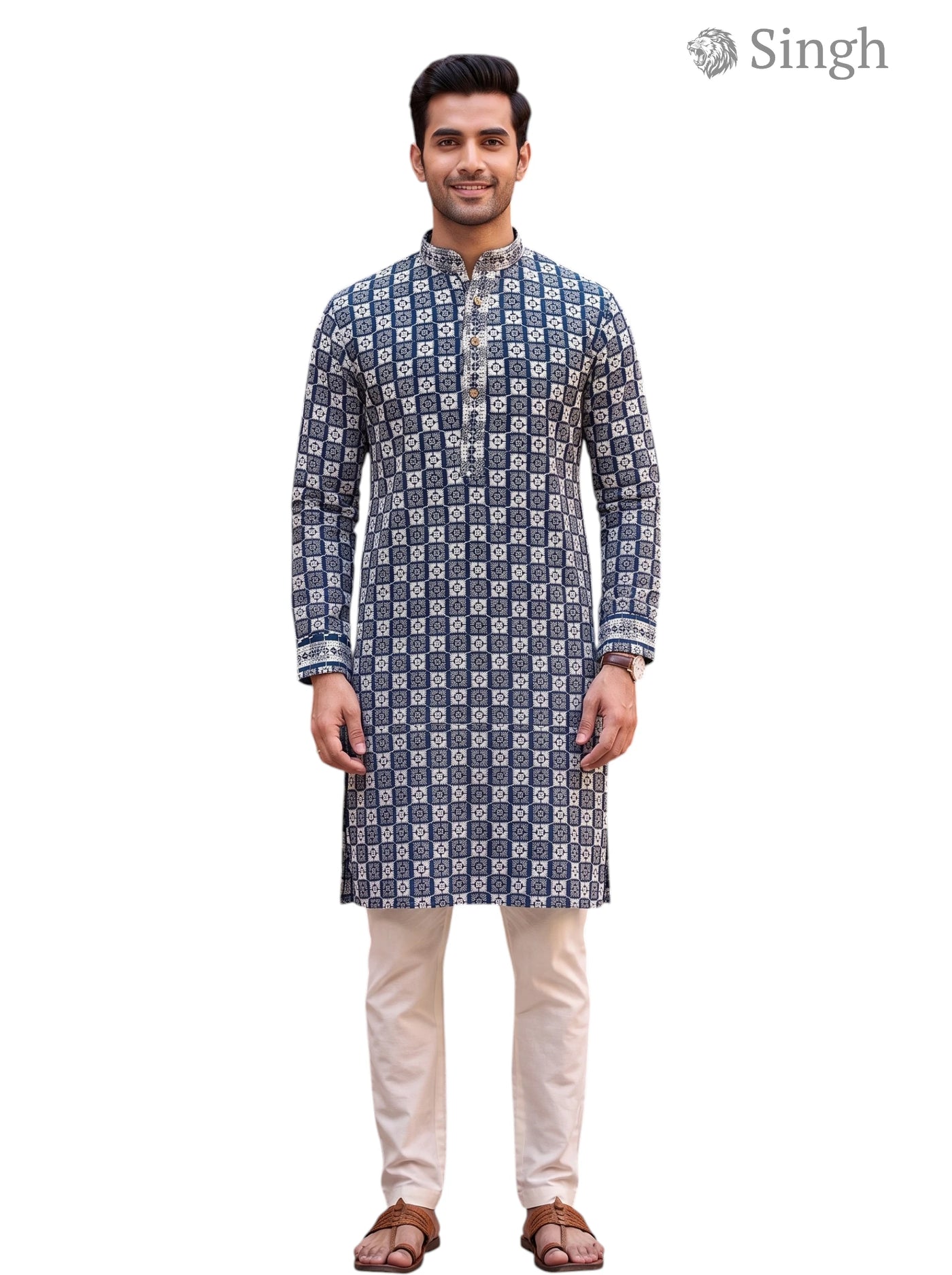 Singh Long Kurta-19-203-2 Men's Kurta for Royal Occasions