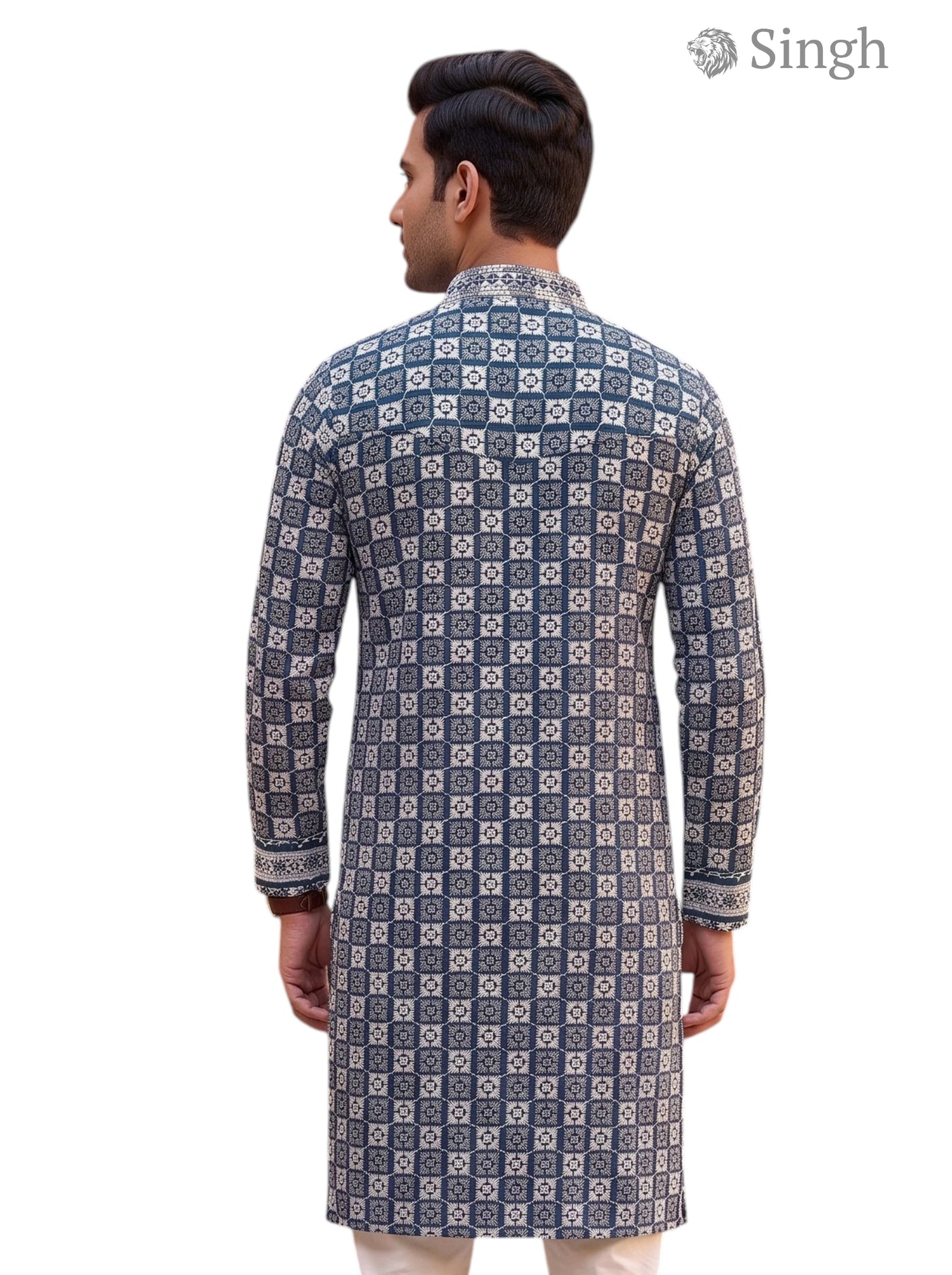 Singh Long Kurta-19-203-2 Men's Kurta for Royal Occasions