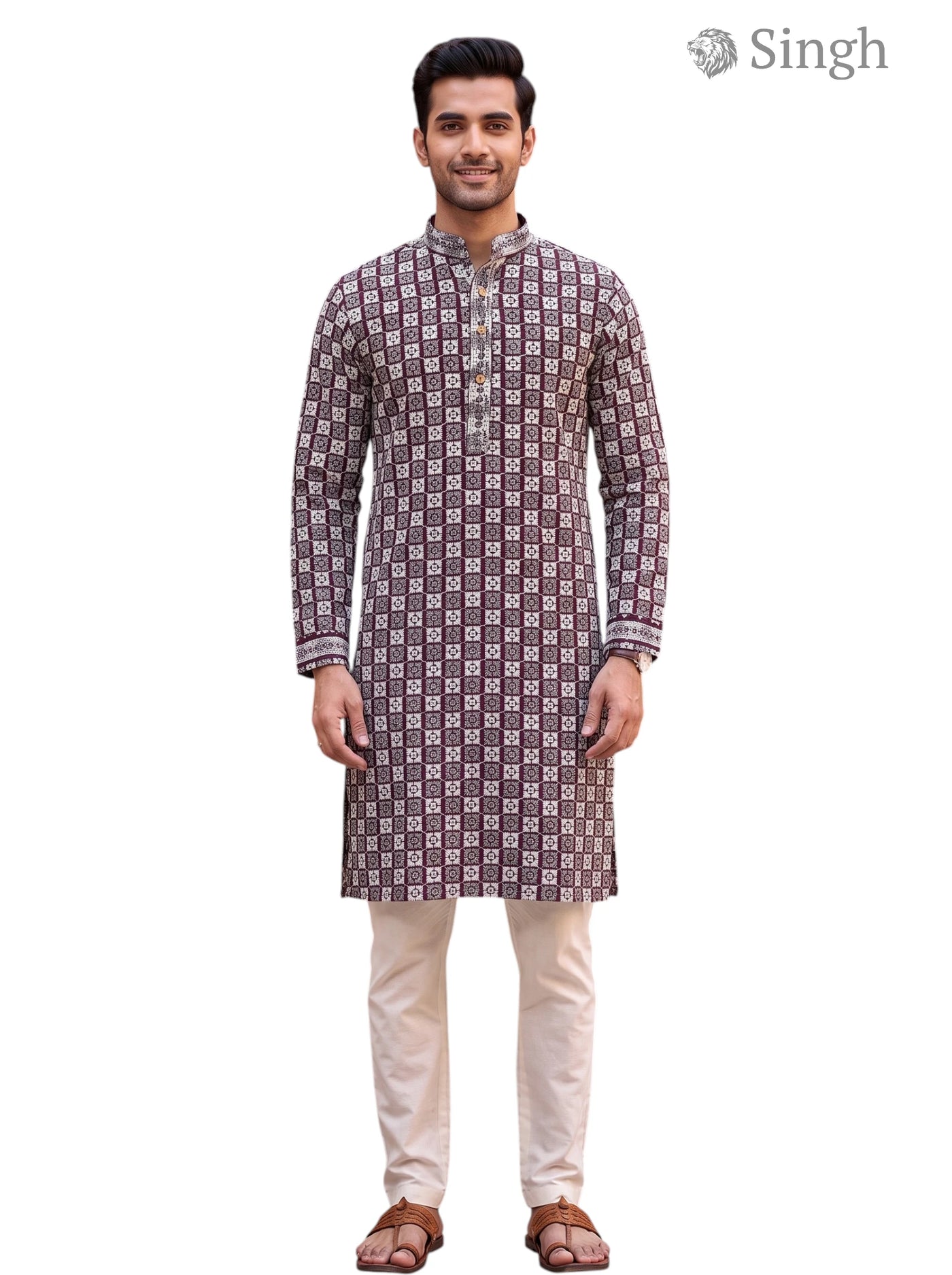 Singh Long Kurta-19-203-2 Men's Kurta for Royal Occasions