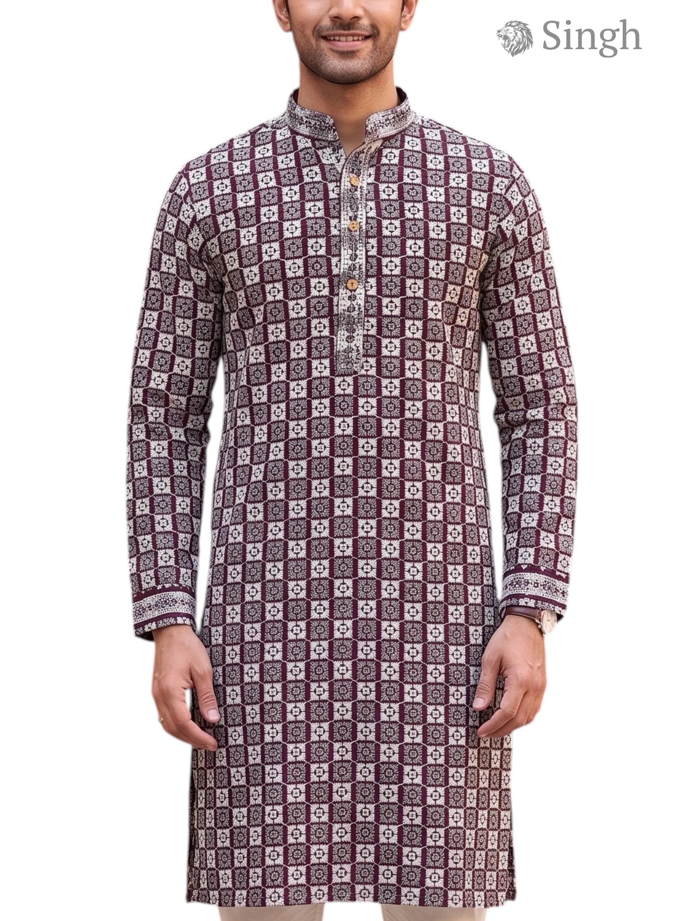 Singh Long Kurta-19-203-2 Men's Kurta for Royal Occasions