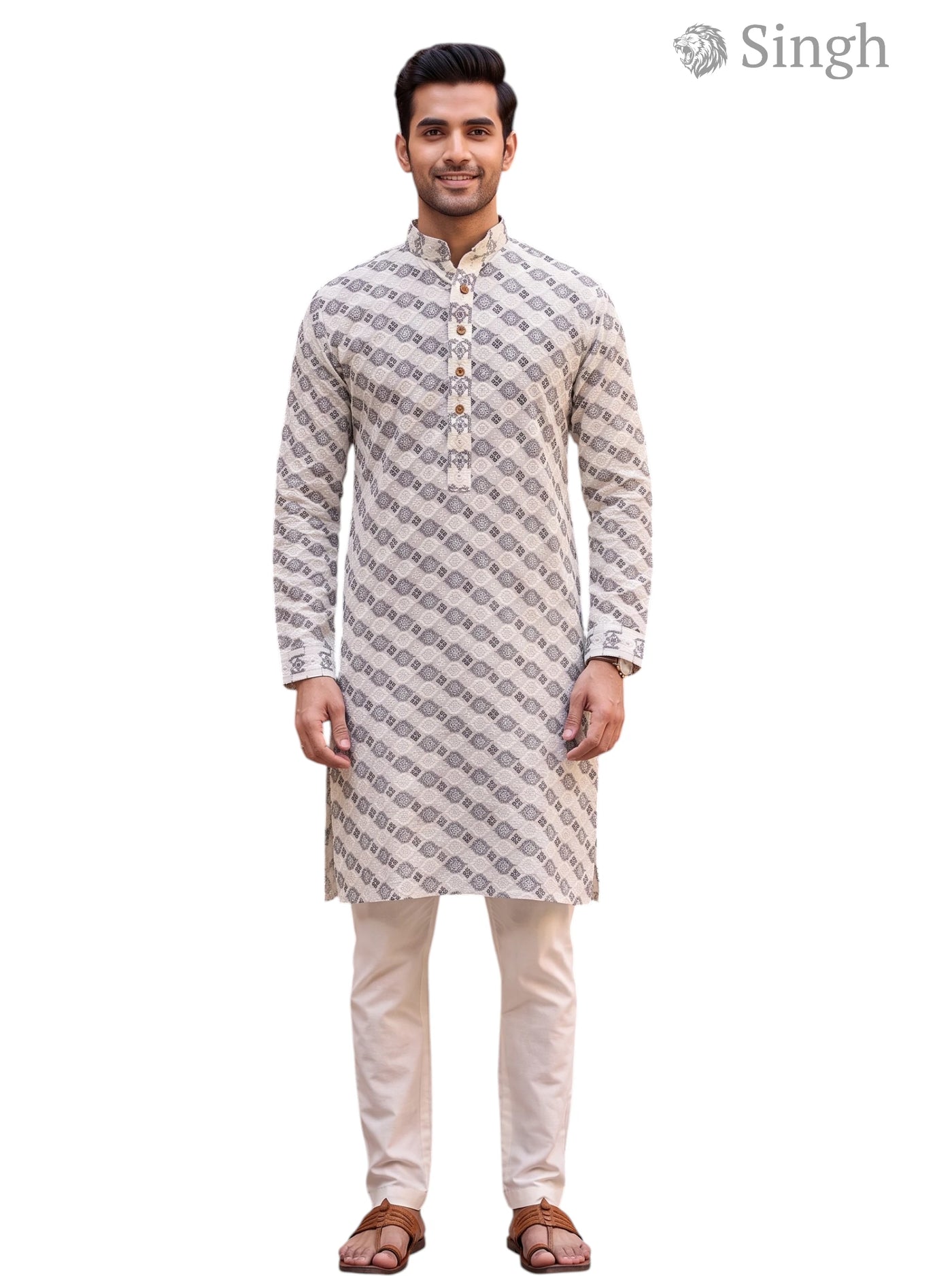 Singh Long Kurta-19-205-6 Men's Kurta for Royal Occasions