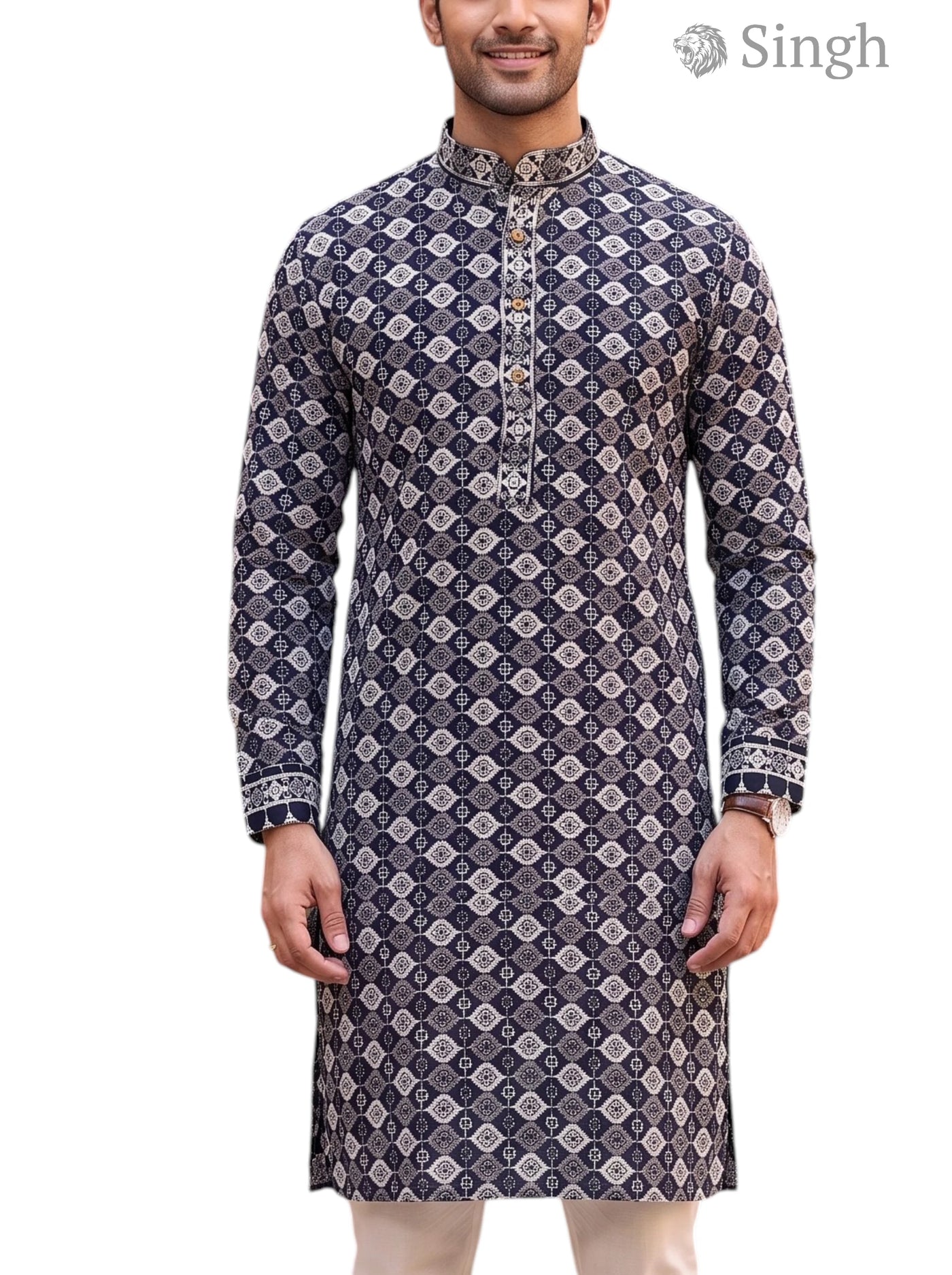 Singh Long Kurta-19-205-6 Men's Kurta for Royal Occasions