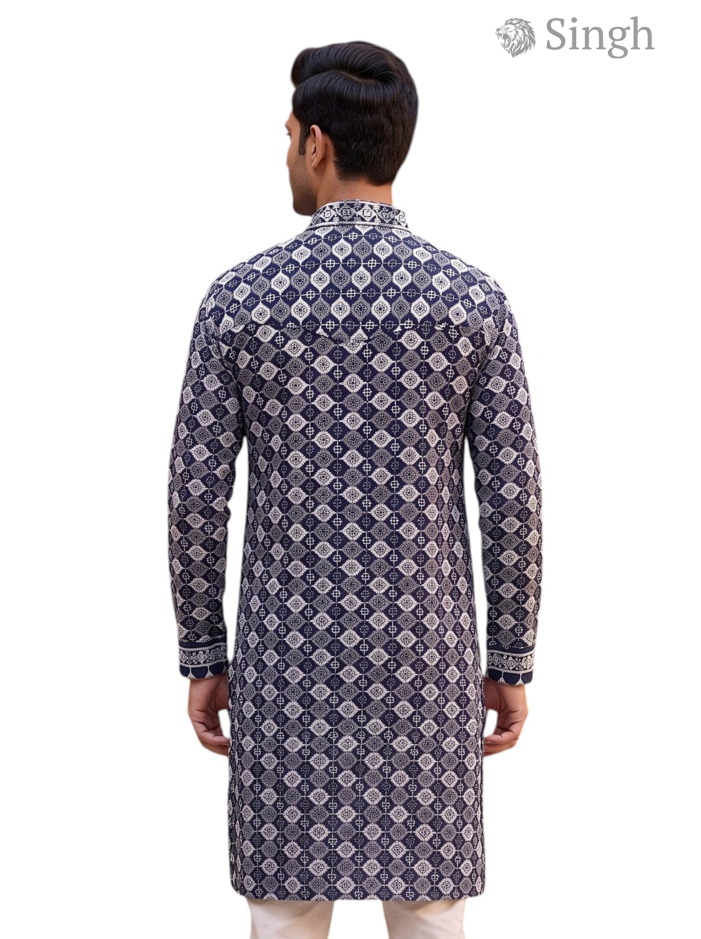 Singh Long Kurta-19-205-6 Men's Kurta for Royal Occasions