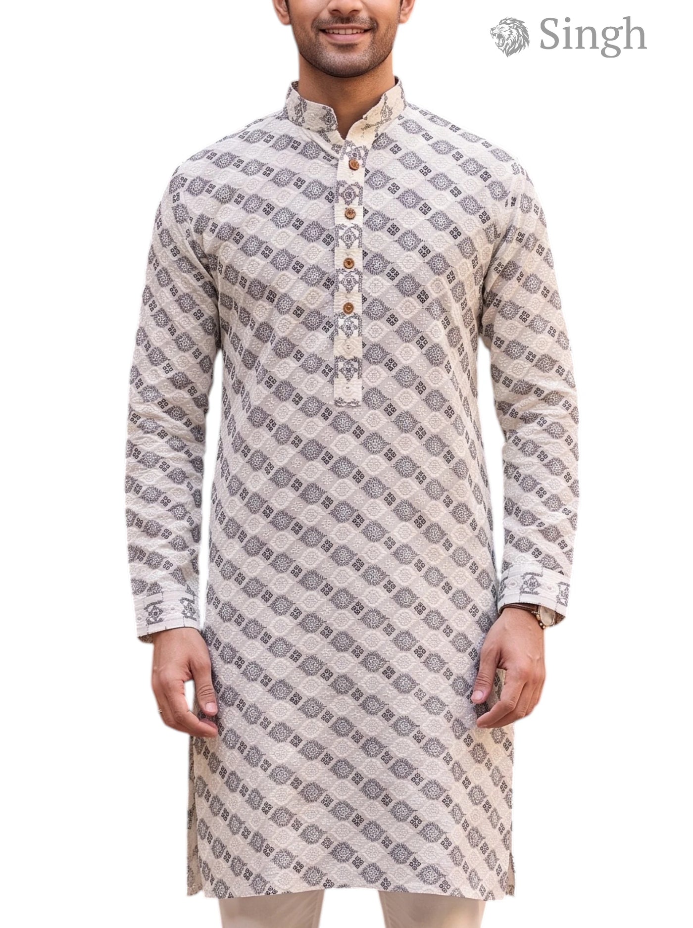 Singh Long Kurta-19-205-6 Men's Kurta for Royal Occasions