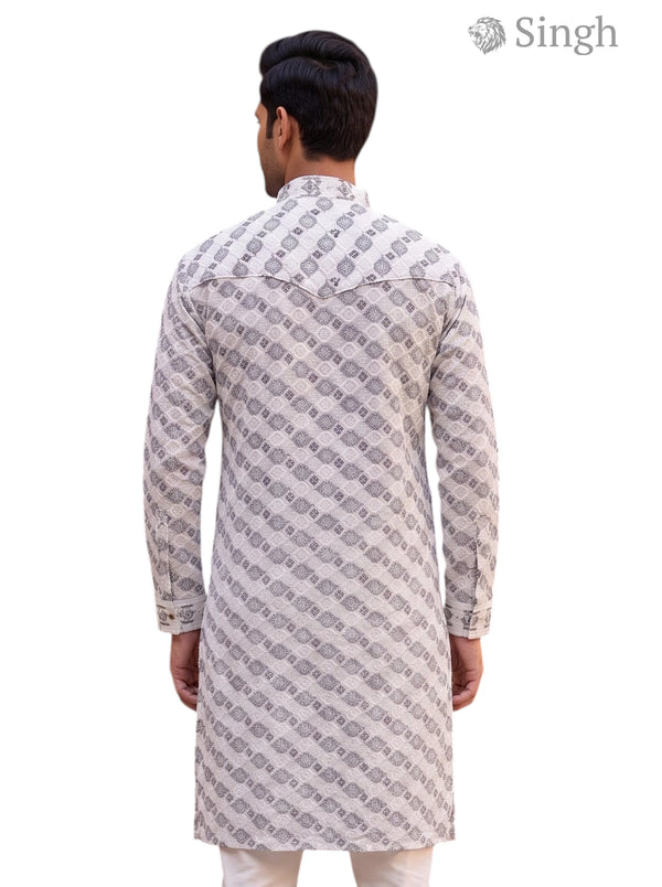 Singh Long Kurta-19-205-6 Men's Kurta for Royal Occasions