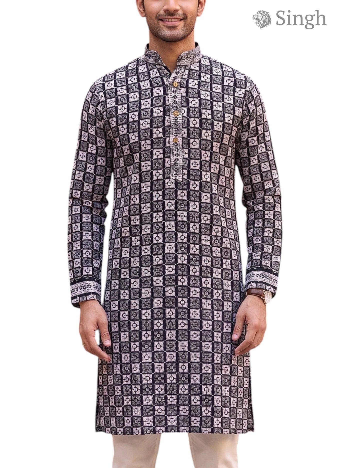 Singh Long Kurta-19-203-2 Men's Kurta for Royal Occasions