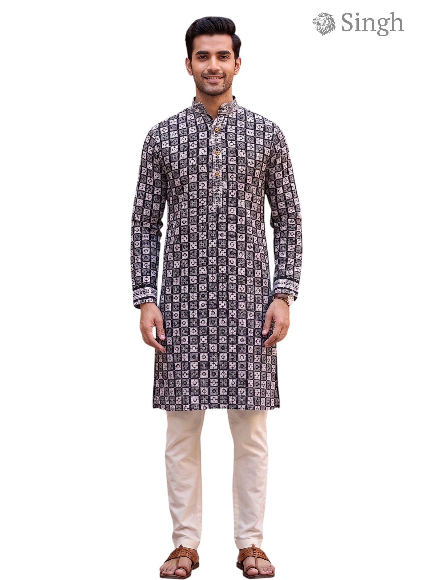 Singh Long Kurta-19-203-2 Men's Kurta for Royal Occasions