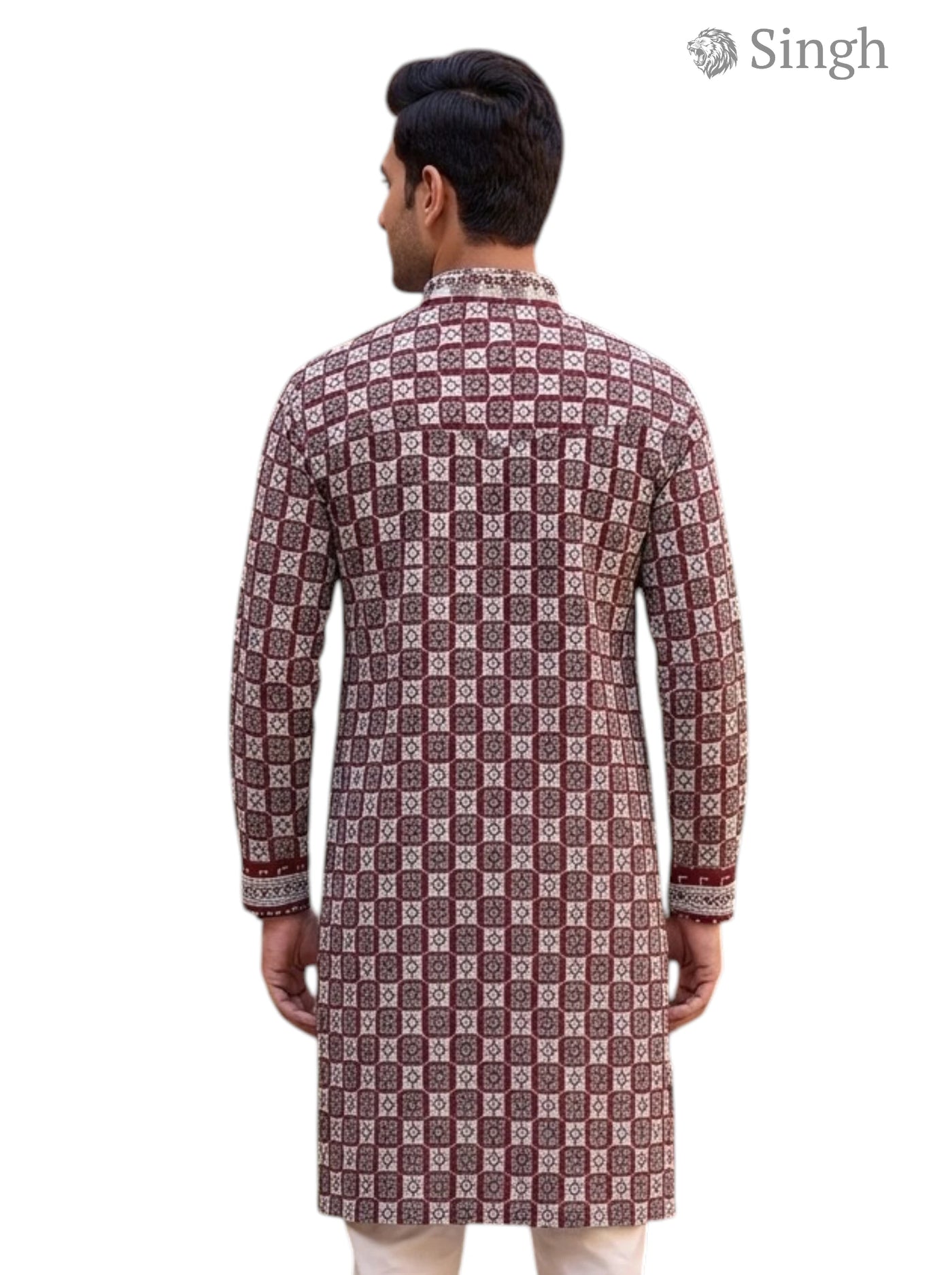 Singh Long Kurta-19-203-2 Men's Kurta for Royal Occasions