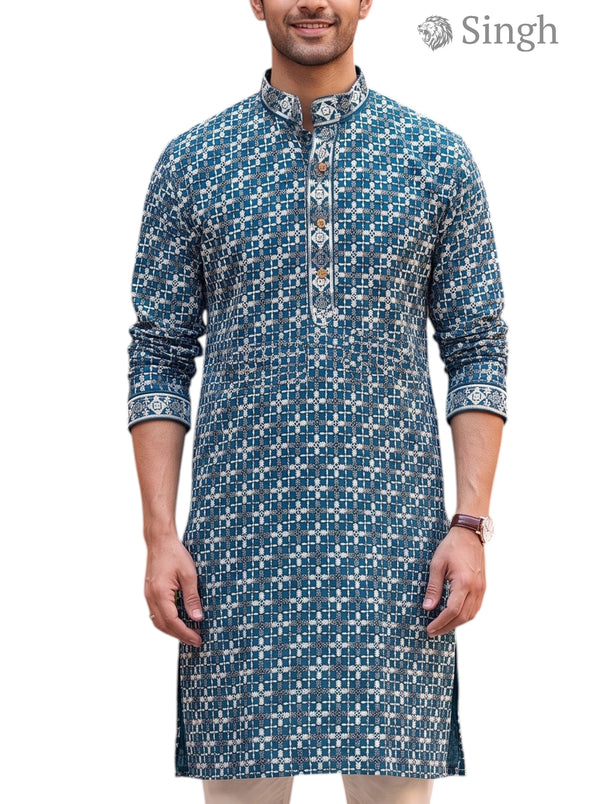 Singh Long Kurta-19-204-4 Men's Kurta for Royal Occasions