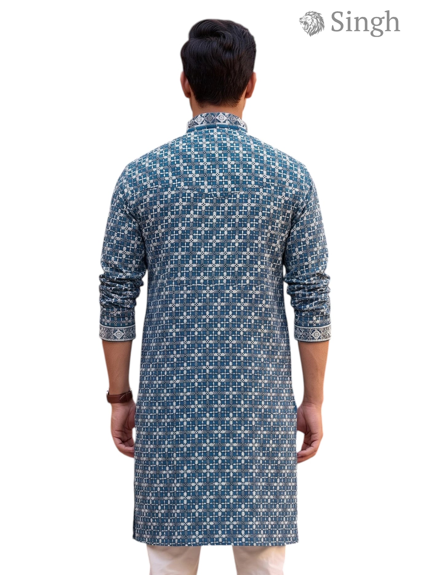 Singh Long Kurta-19-204-4 Men's Kurta for Royal Occasions
