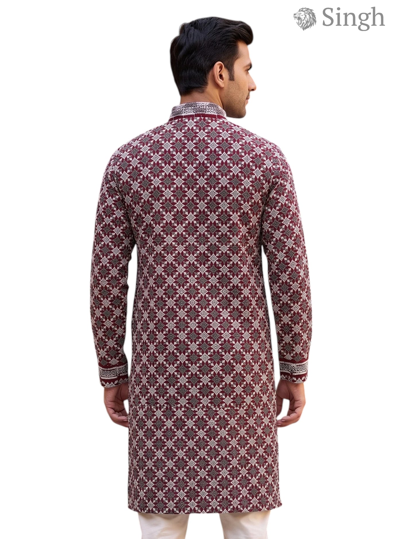 Singh Long Kurta-19-202-4 Men's Kurta for Royal Occasions