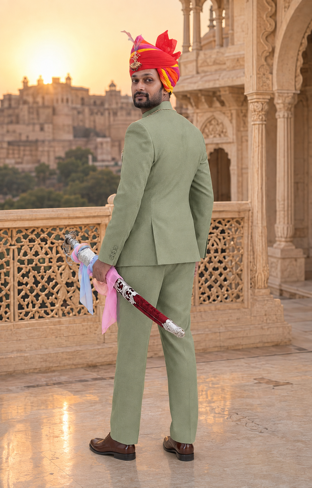 Rajputi Jodhpuri Suit for Men by Modern Marwar 5001
