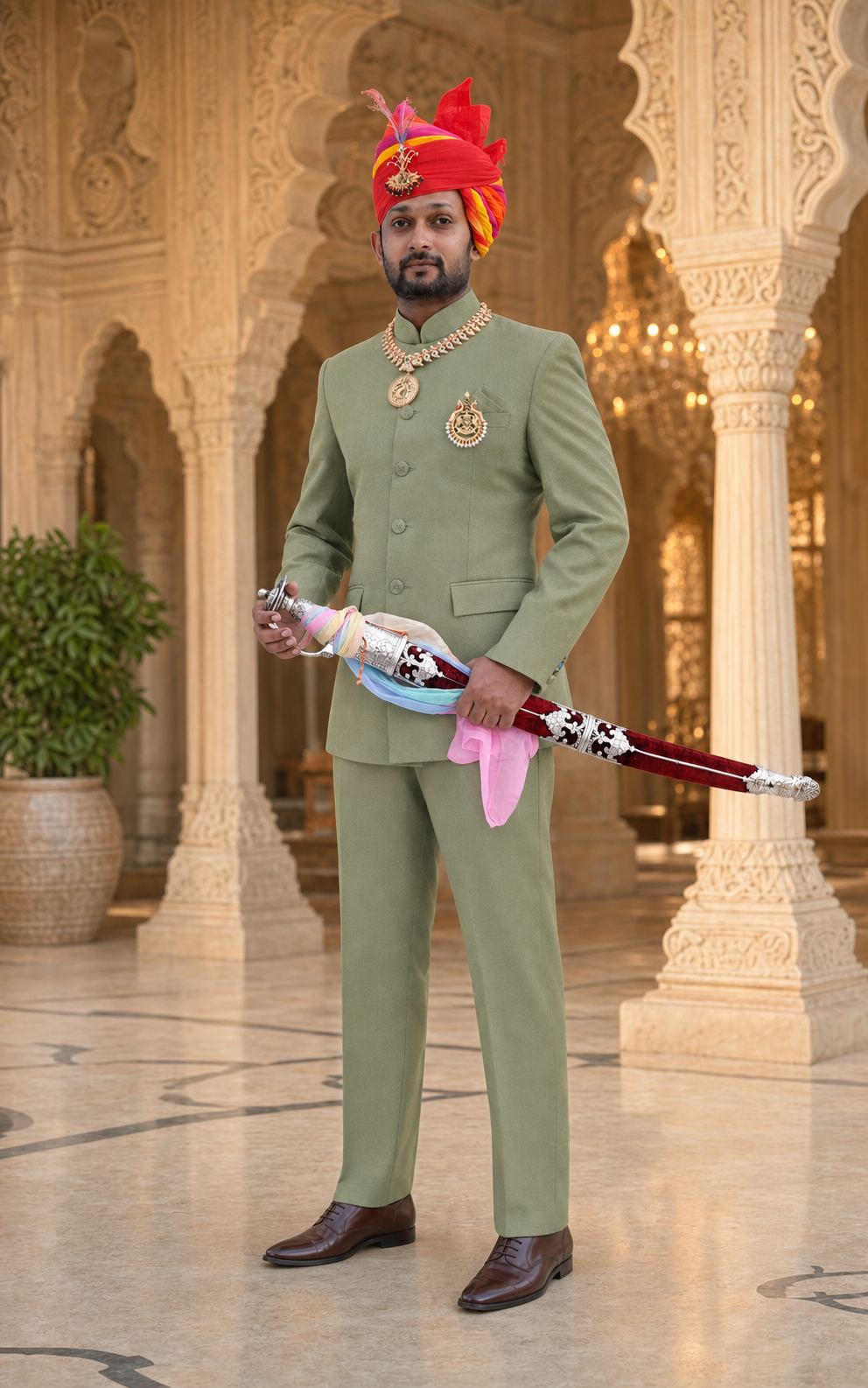 Rajputi Jodhpuri Suit for Men by Modern Marwar 5001