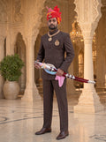 Men's Rajputi Jodhpuri Suit, color no. 13, full-length front view
