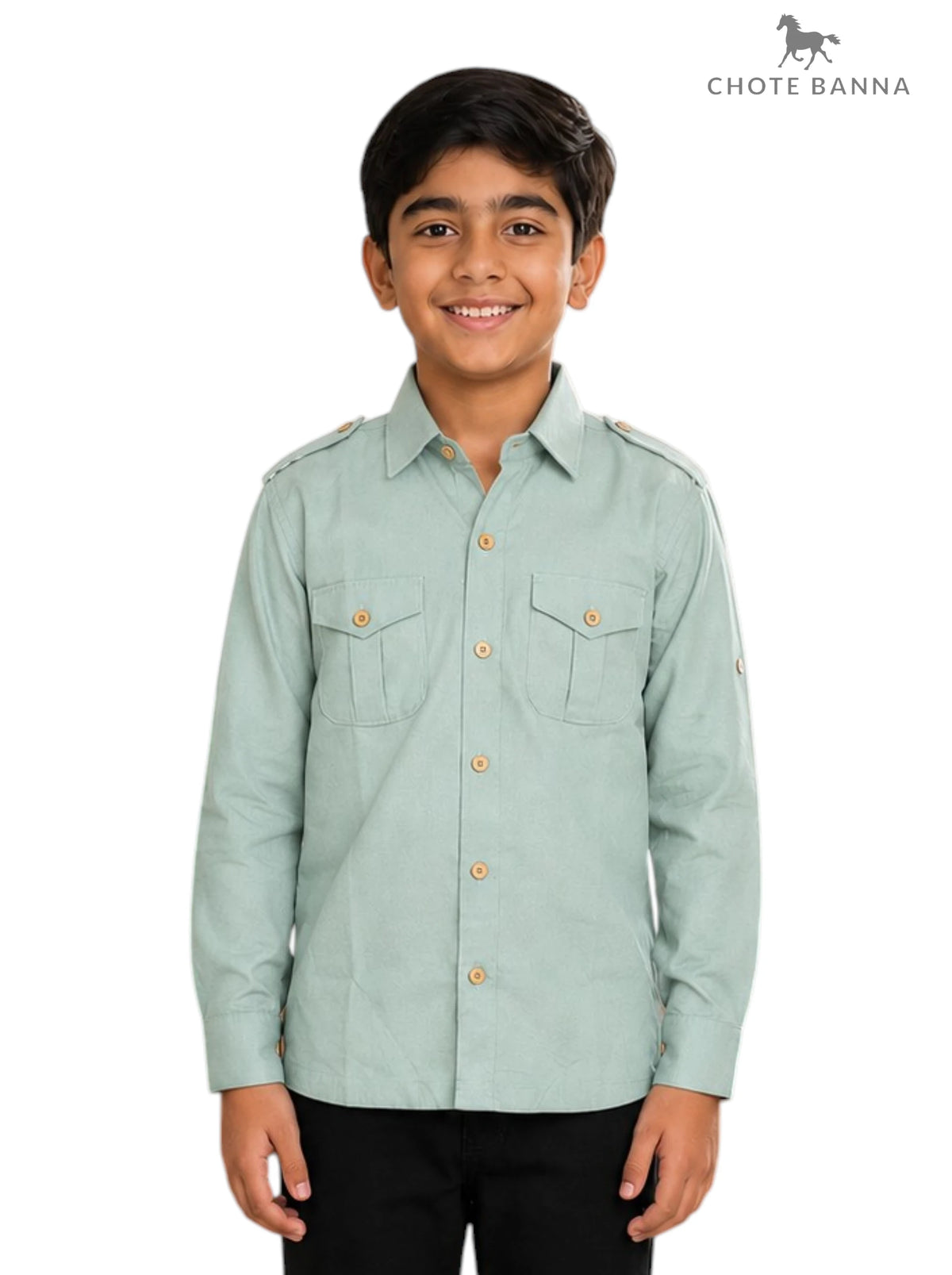 Singh Kid's Hunting-5301-4-28 Ethnic Shirt