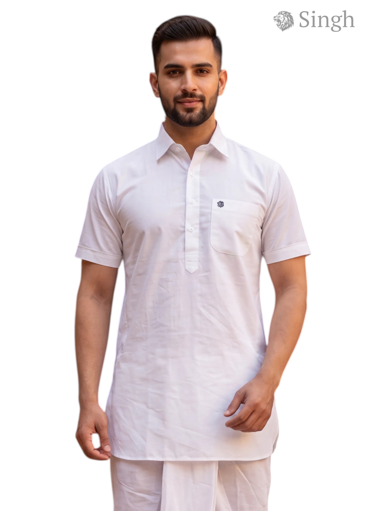 Singh DK HALF-38  Men's Kurta - Regal Wedding Elegance