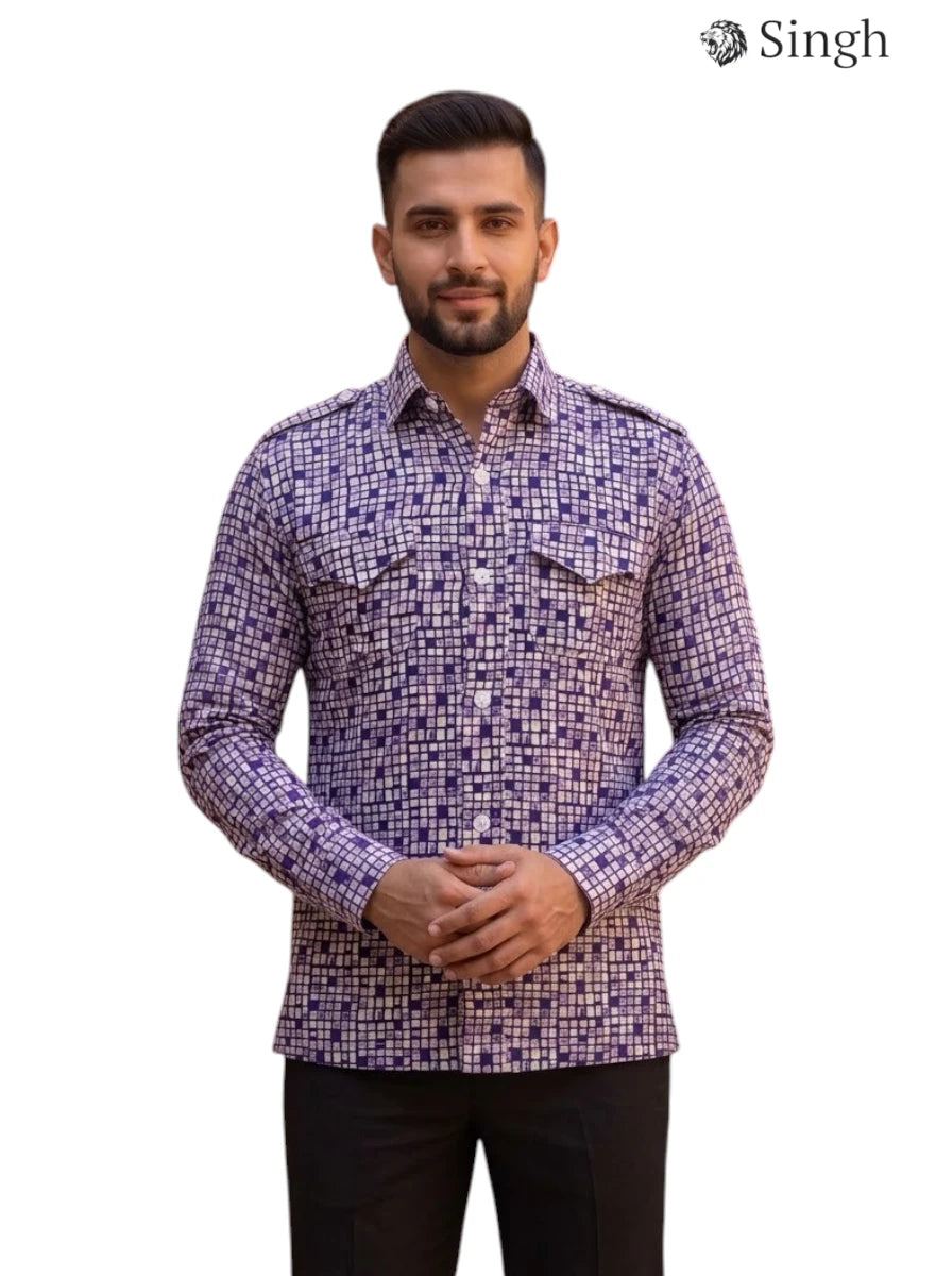 SINGH Hunting Shirts-1308-10 Premium Royal Elegance