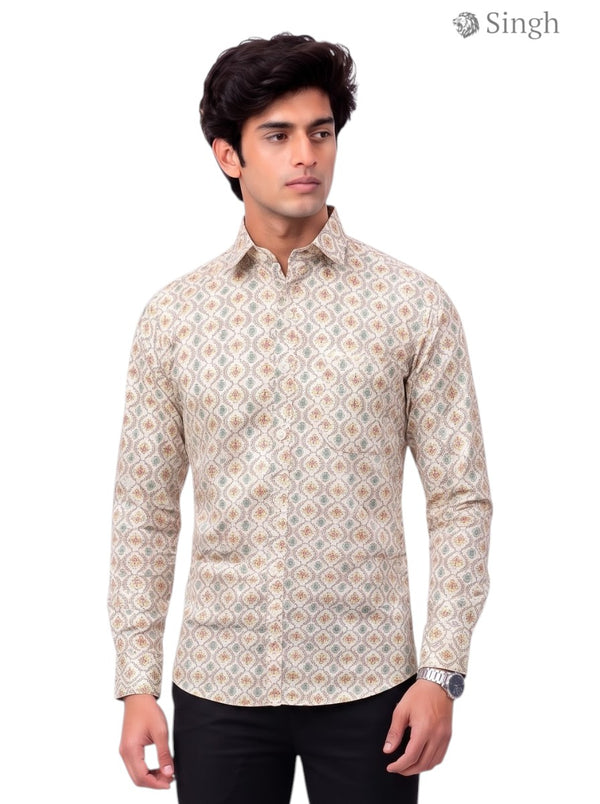 SINGH SANGANERI SHIRTS-1001-109 Regal Wedding Attire