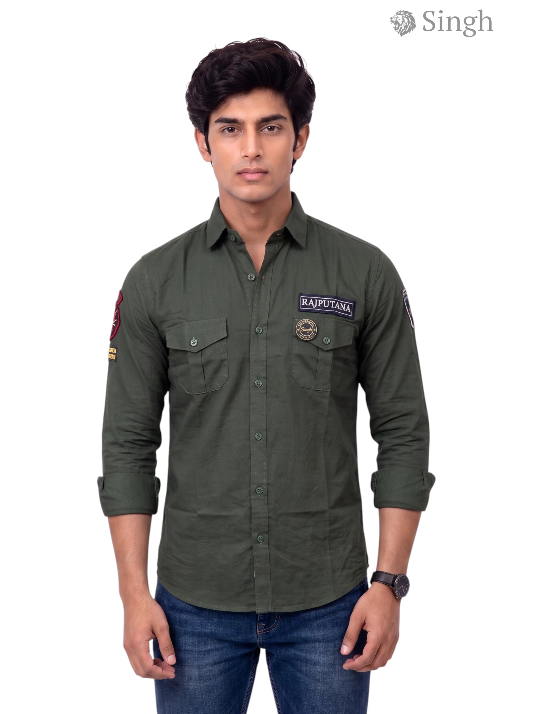 SINGH RAJPUTANA SHIRTS (MENS) F-23  Regal Elegance
