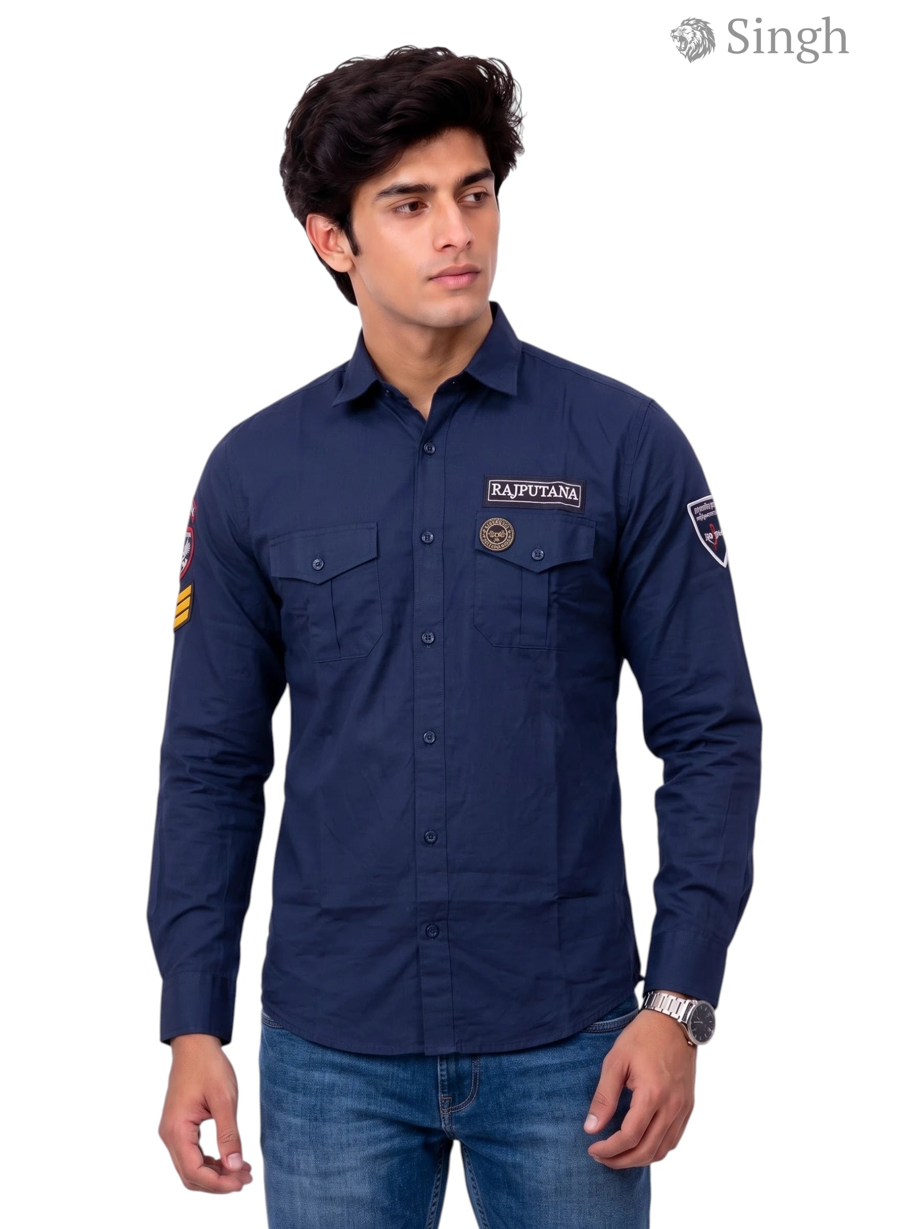 SINGH  RAJPUTANA SHIRTS (MENS) F-15-115-2 Regal Elegance