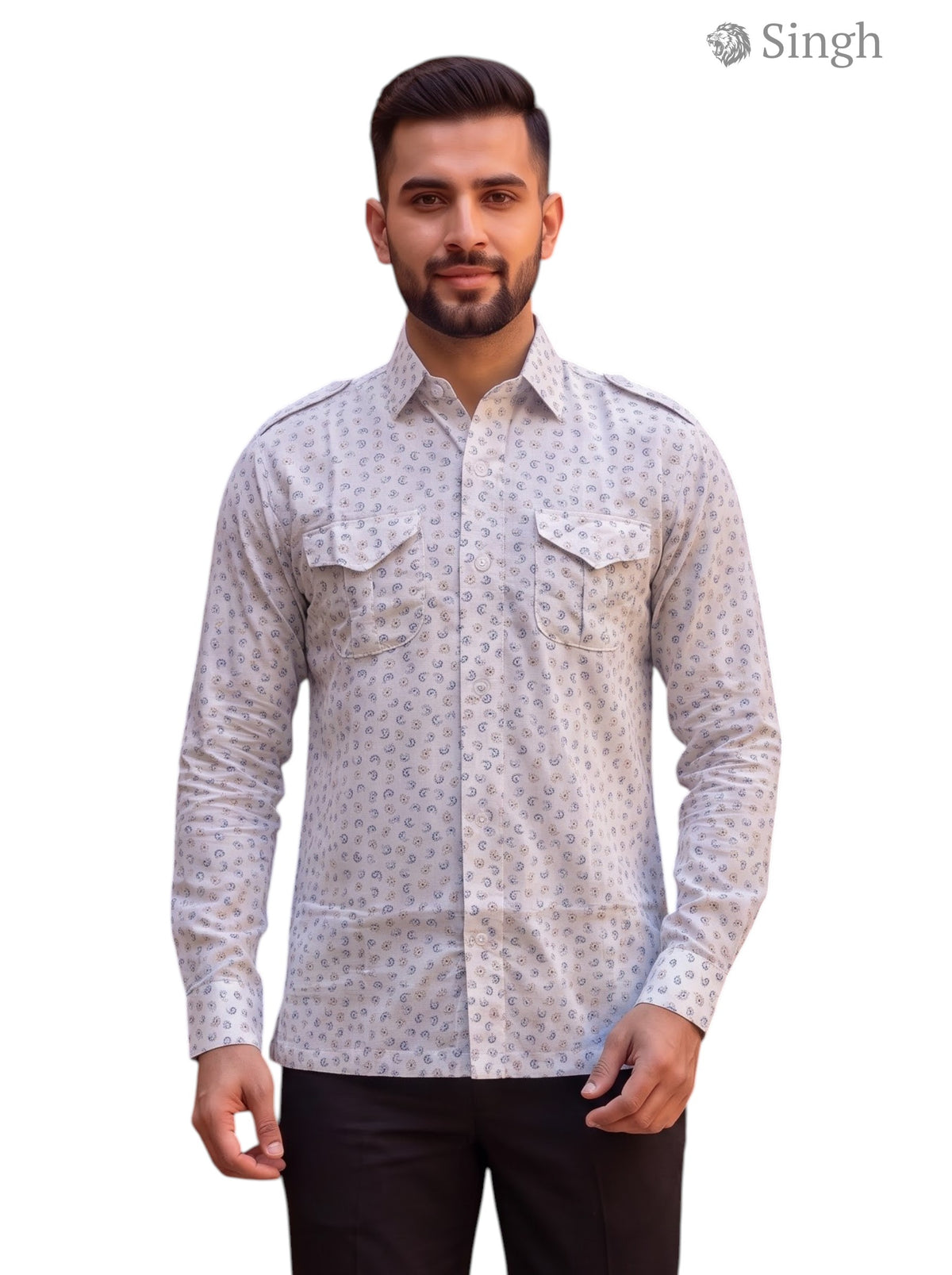 SINGH Hunting Shirts-1308-22 Premium Royal Elegance